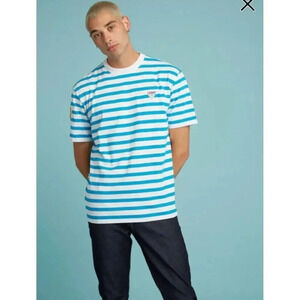 GUESS Friends With You Patch Stripe Tee